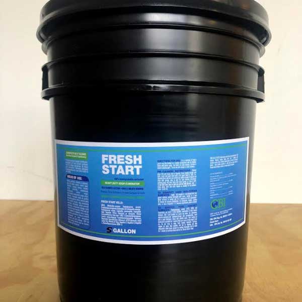 5 gallon bucket of freshstart vehicle interior sanitizer